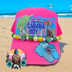 Pink Beach Trucker Hat